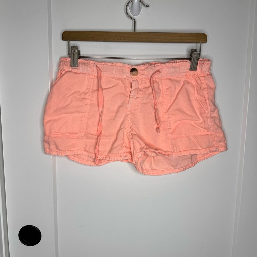 Sundry 100% Cotton Coral Pink Drawstring Summer Shorts Size 2